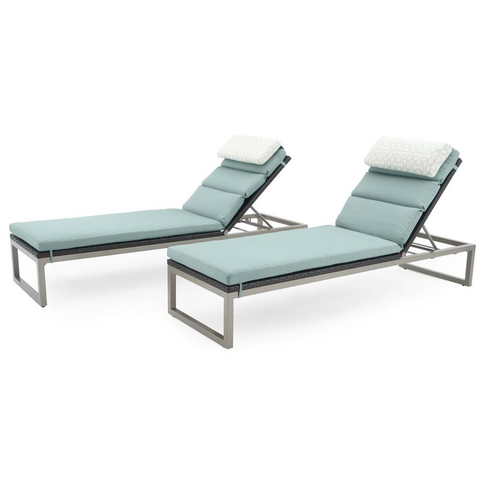 RST Brands Milo Sunbrella Patio Chaise Lounge in Spa Blue (Set of 2), , large