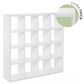 HOMLUX 16-Cube Reversible Open Back Bookshelf in White, , large
