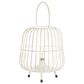 Maple and Jade 12" Modern Farmhouse Metal Lantern in White, , large