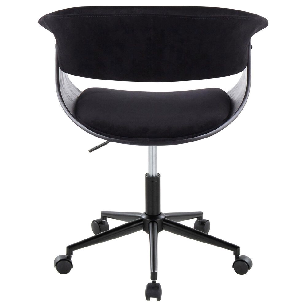 Lumisource Vintage Mod Office Chair in Black, , large