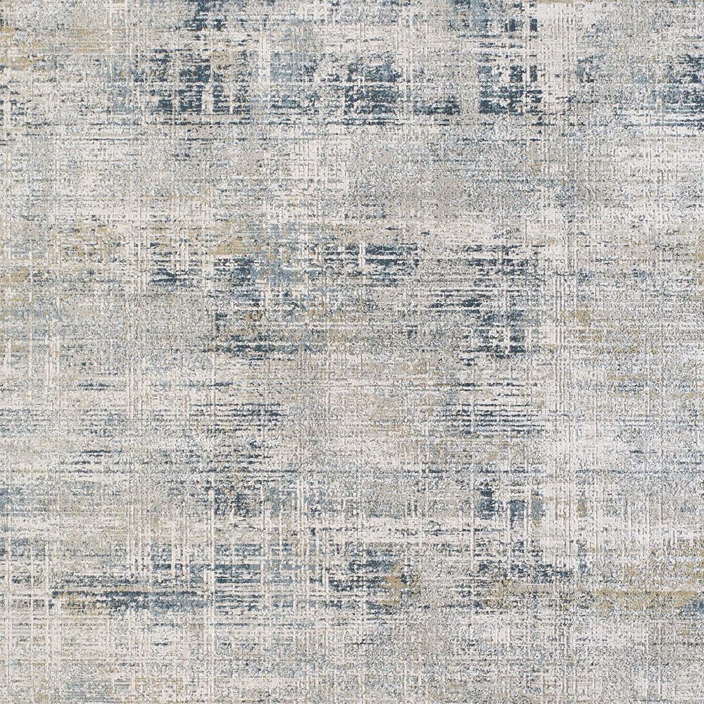 Surya Brunswick Cream, Light Gray, Charcoal, Blue, Dark Blue and Mustard 7'10" x 10'2" Area Rug, , large
