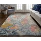 Feizy Dafney 3"6" x 5"6" Blue and Pink Area Rug, , large