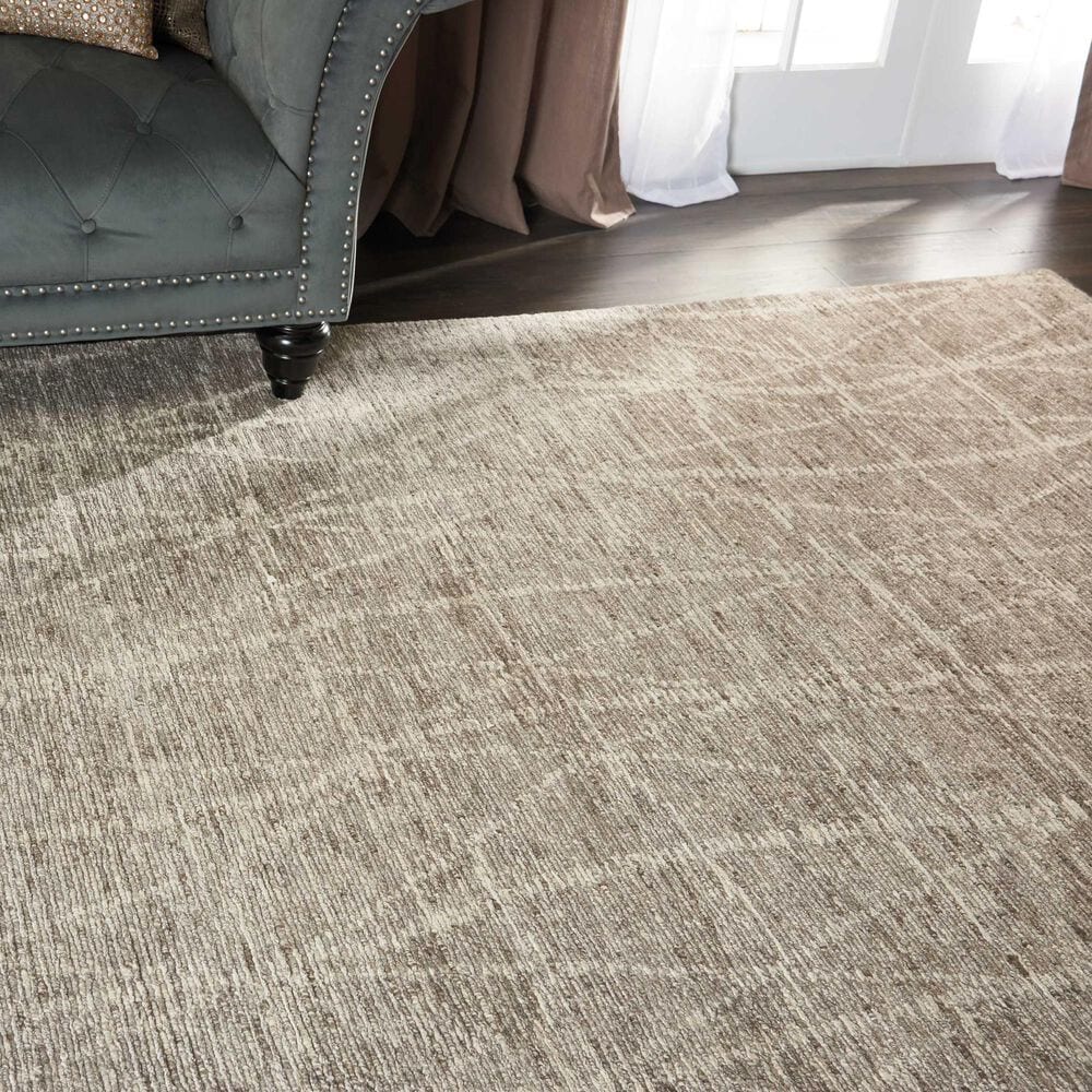 Nourison Ellora ELL02 8&#39;6&quot; x 11&#39;6&quot; Sand Area Rug, , large