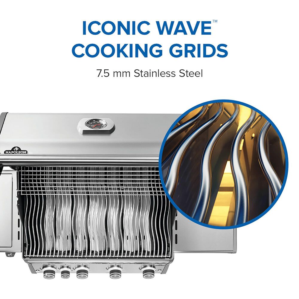 Napoleon Rogue PRO 525 SIB Propane Gas Grill in Stainless Steel, , large
