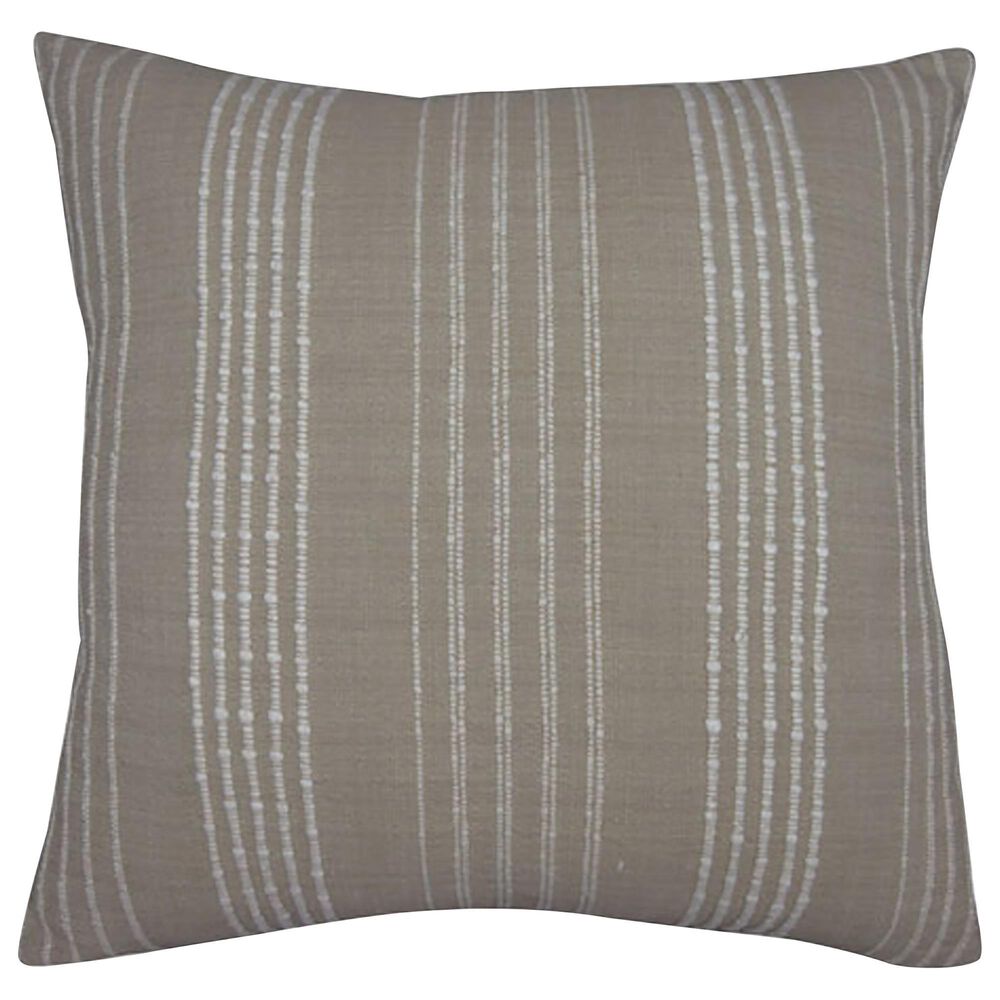Signature Design by Ashley Benbert 20" x 20" Throw Pillow in Tan and White, , large