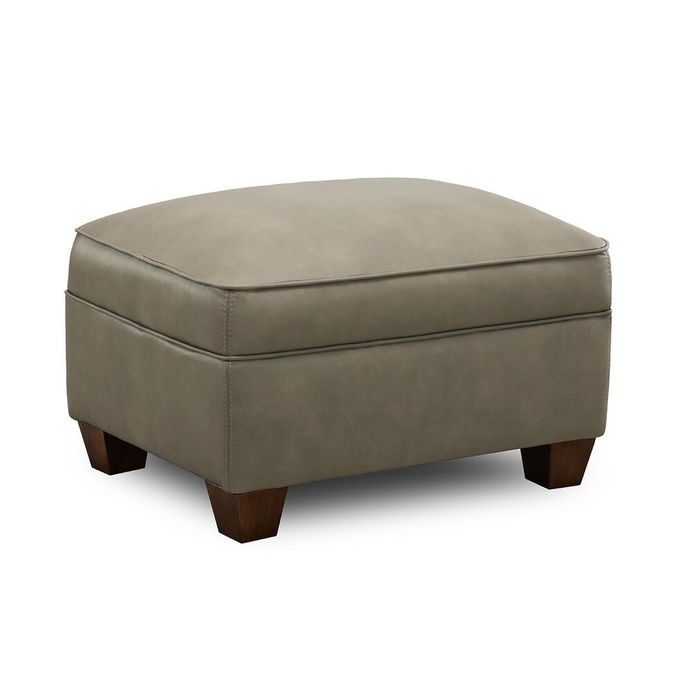 Sienna Designs Leather Ottoman in Treasure Cement, , large