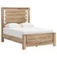 Ashley Brozmont Full Panel Platform Bed in Tan, , large