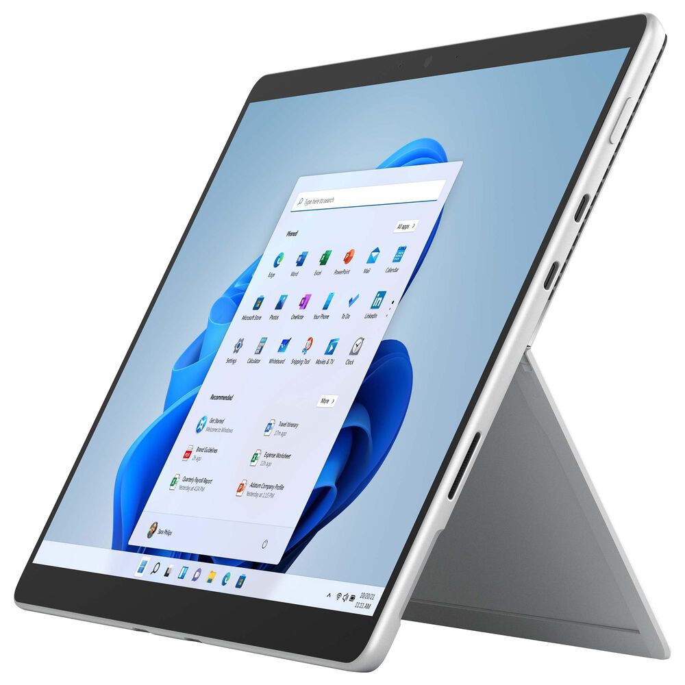 Microsoft Surface Pro 8 13" (Latest Model) Multi-Touch Intel Core i5-1145G7 - 8GB RAM - 128GB SSD in Platinum | Wi-Fi, , large