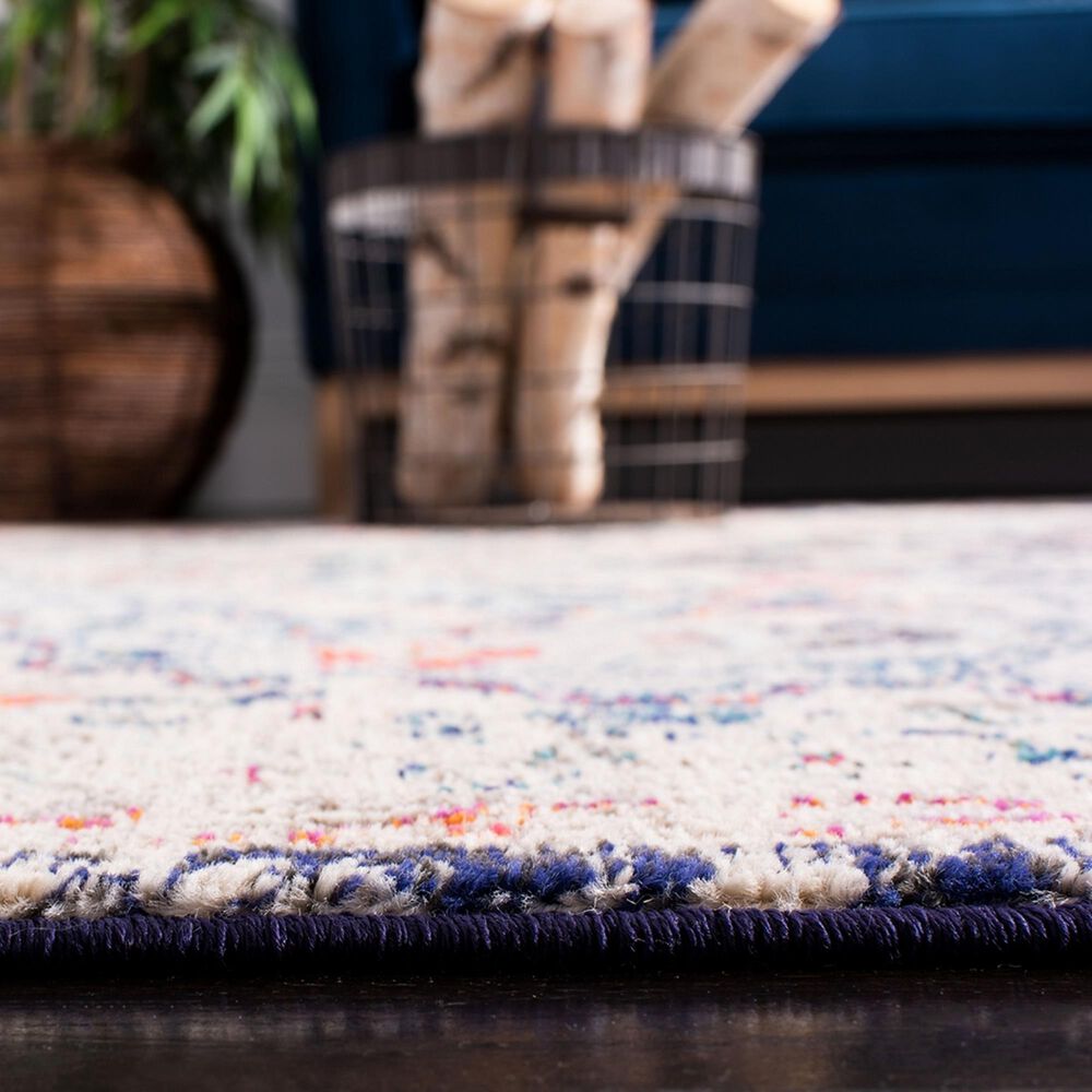 Safavieh Madison MAD447B 5'3" x 7'6" Beige and Black Area Rug, , large