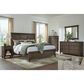 Riva Ridge Oxford 3 Piece California King Panel Bedroom Set in Cocoa with USB Ports, , large