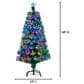 The Gerson Company 4" High Color-Changing Christmas Tree in Multicolor, , large