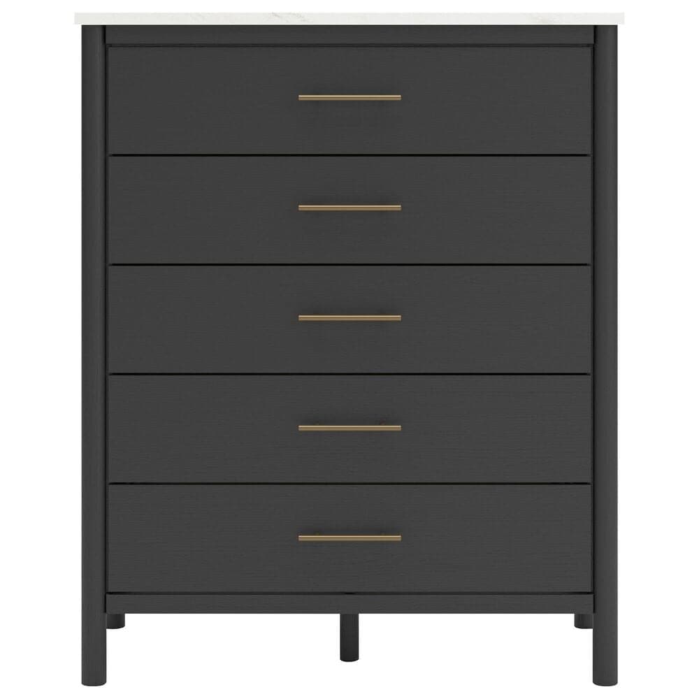 Ashley Cadmori 5-Piece King Platform Bedroom Set in Black and White, , large