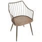 Lumisource Winston Farmhouse Chair in Antique Copper Metal and Whitewashed Wood By LumiSource, , large