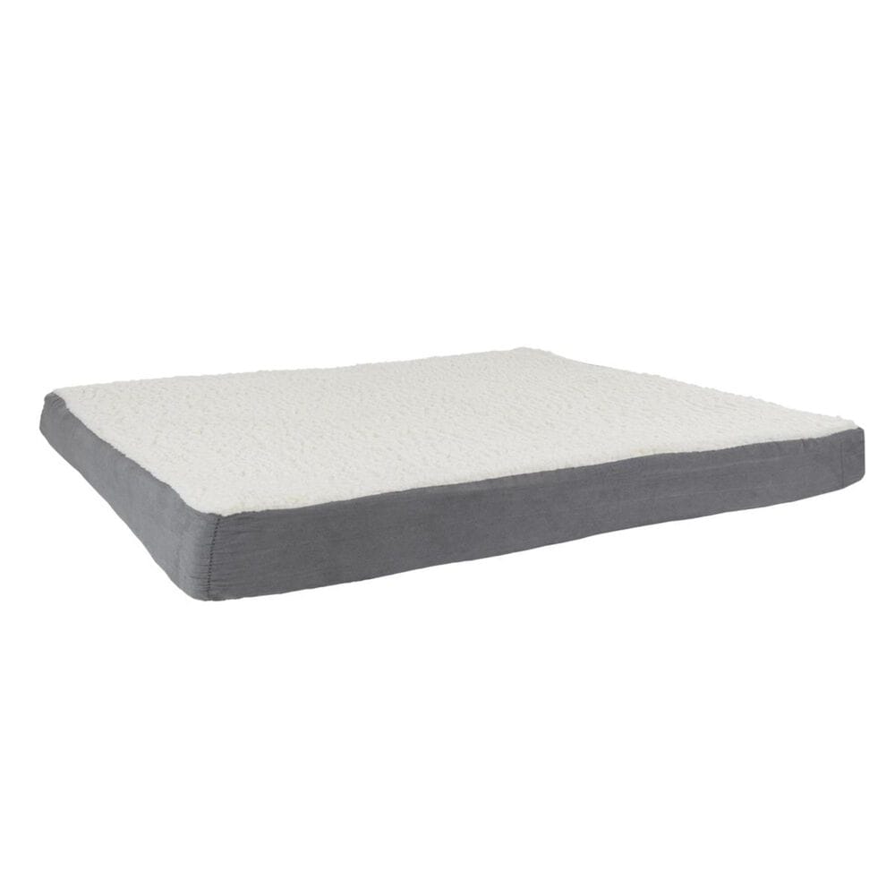 Timberlake Petmaker Small Orthopedic Sherpa Top Pet Bed in Gray, , large