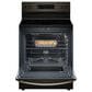 Whirlpool 5.3 Cu. Ft. Electric Range with Steam Clean in Black Stainless Steel, , large