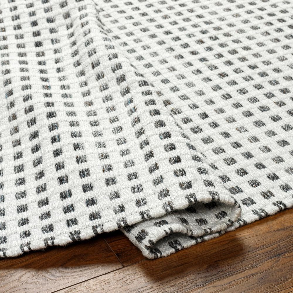 Surya Ariel AIL2302 2&#39;6&quot; x 8&#39; Gray and White Runner, , large