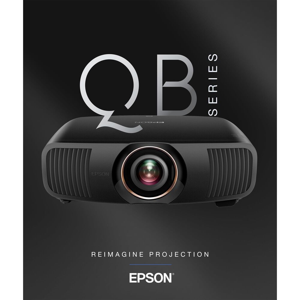 Epson QB1000 4K HDR 3300 Lumen 3LCD Laser Projector in Black, , large