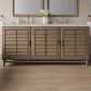 James Martin Vanities Portland 72" Double Bathroom Vanity in Whitewashed Walnut with 3 cm Victorian Silver Quartz Top and Rectangular Sinks, , large