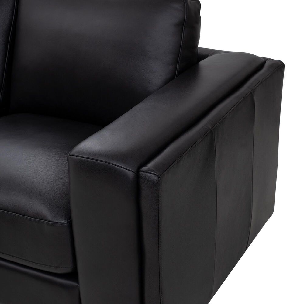 Italiano Furniture Luca Stationary Loveseat in Black, , large
