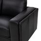 Italiano Furniture Luca Stationary Loveseat in Black, , large
