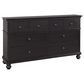 Riva Ridge Oxford 5 Piece Queen Panel Bedroom Set in Black, , large