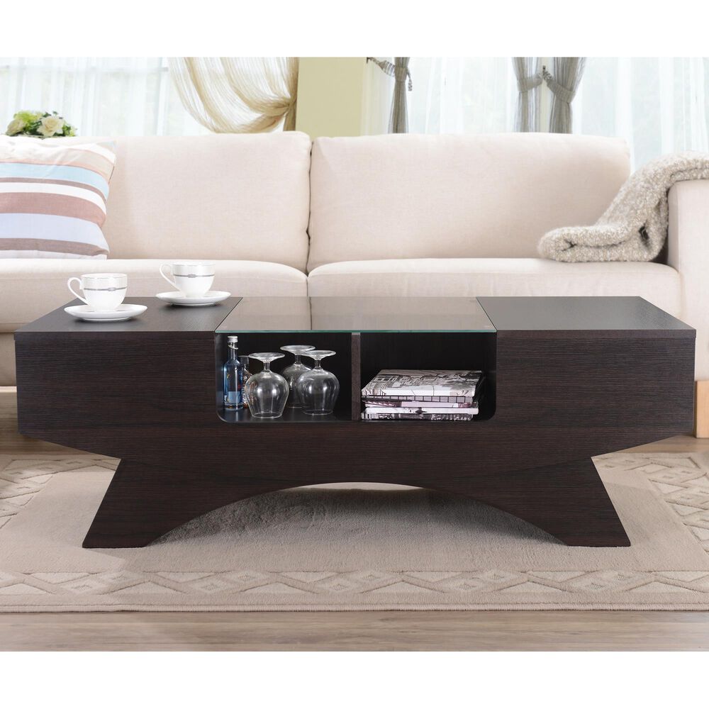 Furniture of America Acosta Coffee Table in Walnut, , large