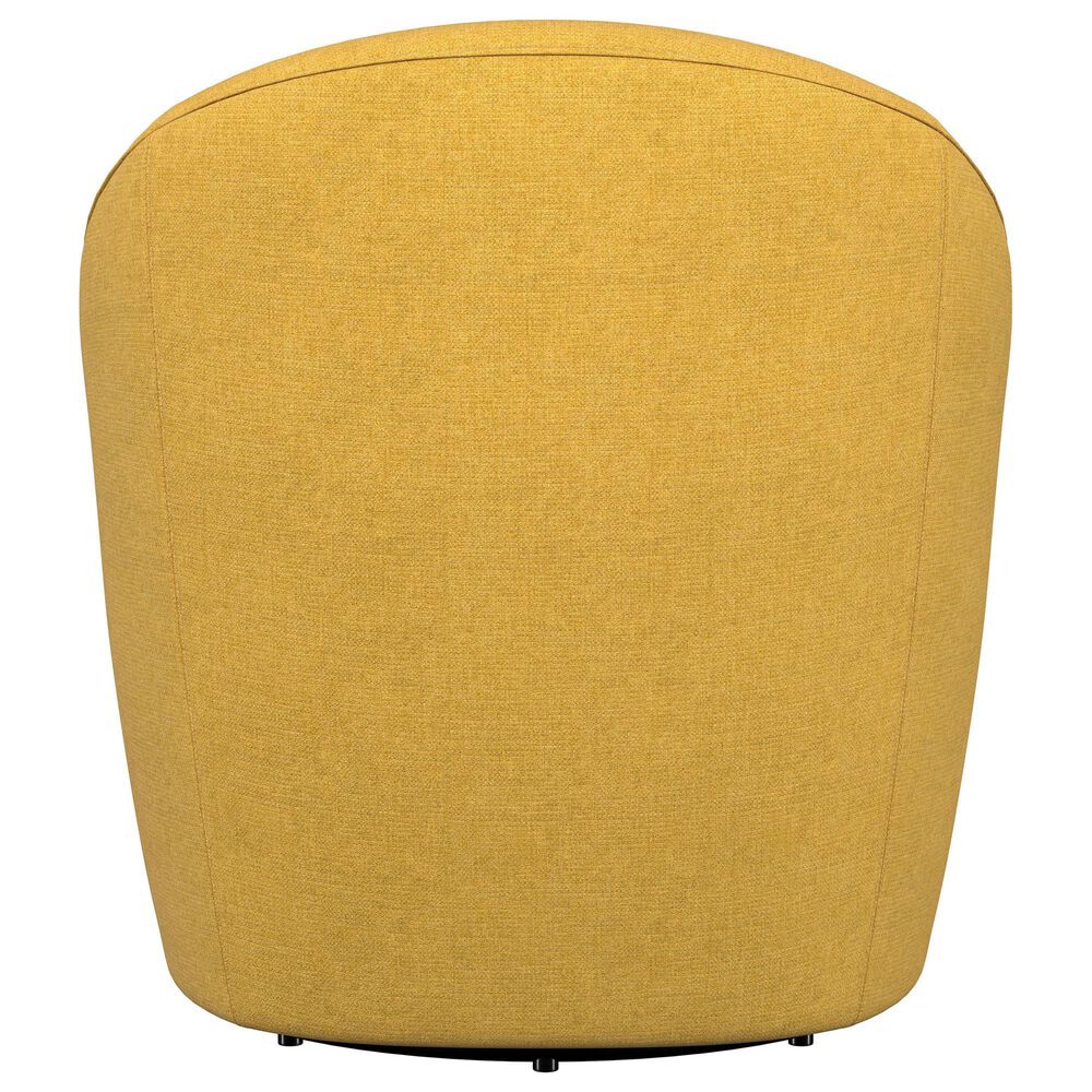 Coaster Leon Swivel Chair in Mustard Yellow, , large