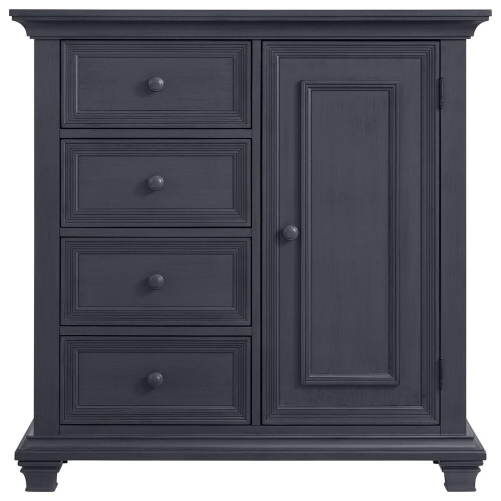 Oxford Baby Weston 2-Piece Crib and Chifferobe Nursery Set in Midnight Slate, , large