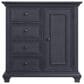 Oxford Baby Weston 2-Piece Crib and Chifferobe Nursery Set in Midnight Slate, , large