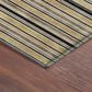 Dalyn Rug Company Soft Essentials Striped Honey 9" x 12" Indoor/Outdoor Area Rug, , large
