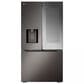 LG 2-Piece Kitchen Package with 26 Cu. Ft. French Door Refrigerator and Pocket Handle Dishwasher in Black Stainless Steel, , large