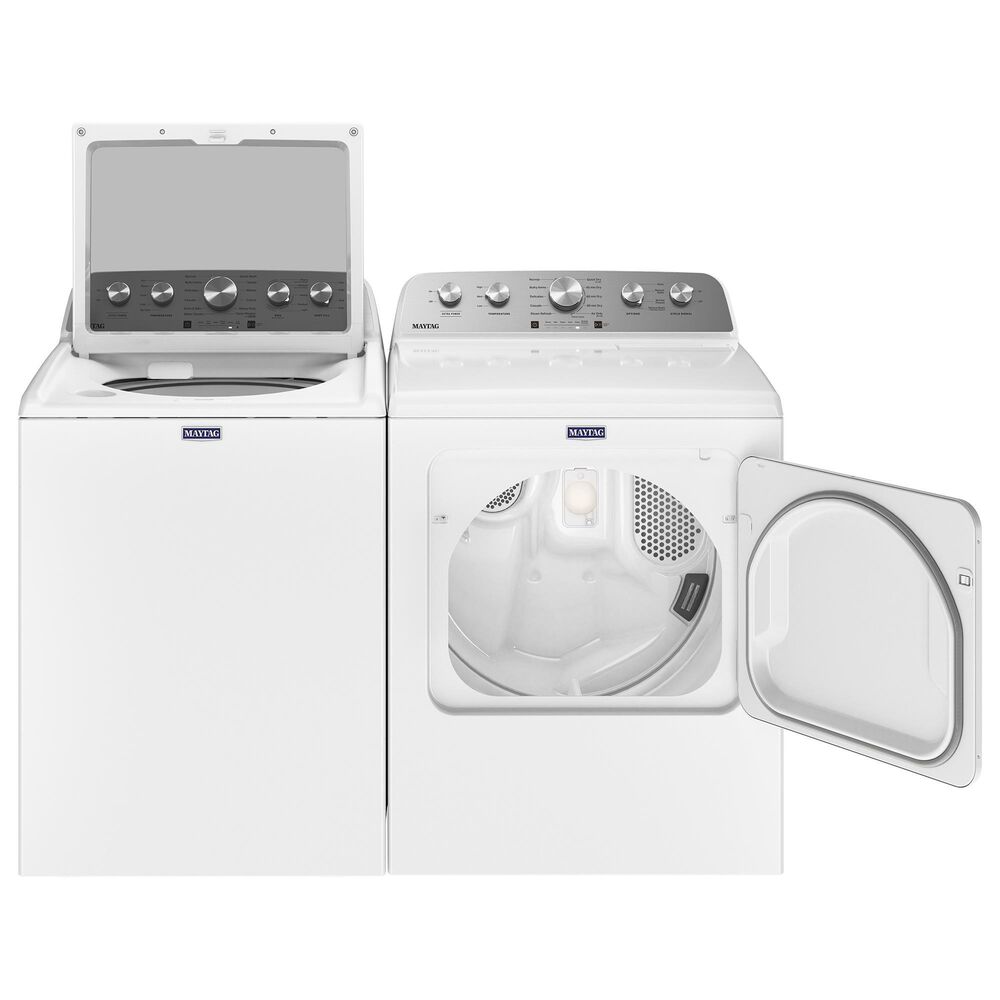Maytag 7 Cu. Ft. Electric Dryer with Steam in White, , large