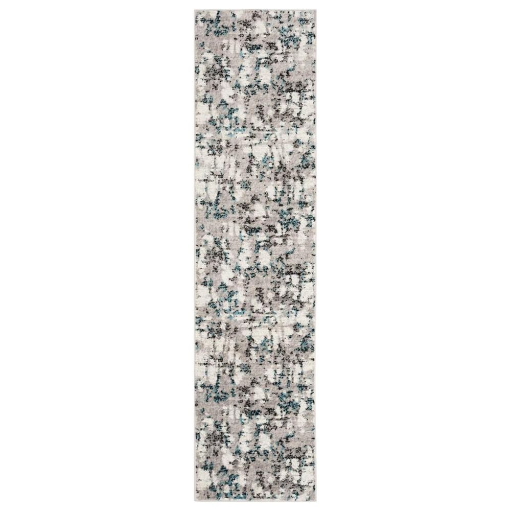 Safavieh Skyler SKY193B 2" x 6" Gray and Blue Scatter Rug, , large