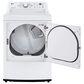 LG 7.3 Cu. Ft. Ultra Large Capacity Gas Dryer with Sensor Dry Technology in White, , large