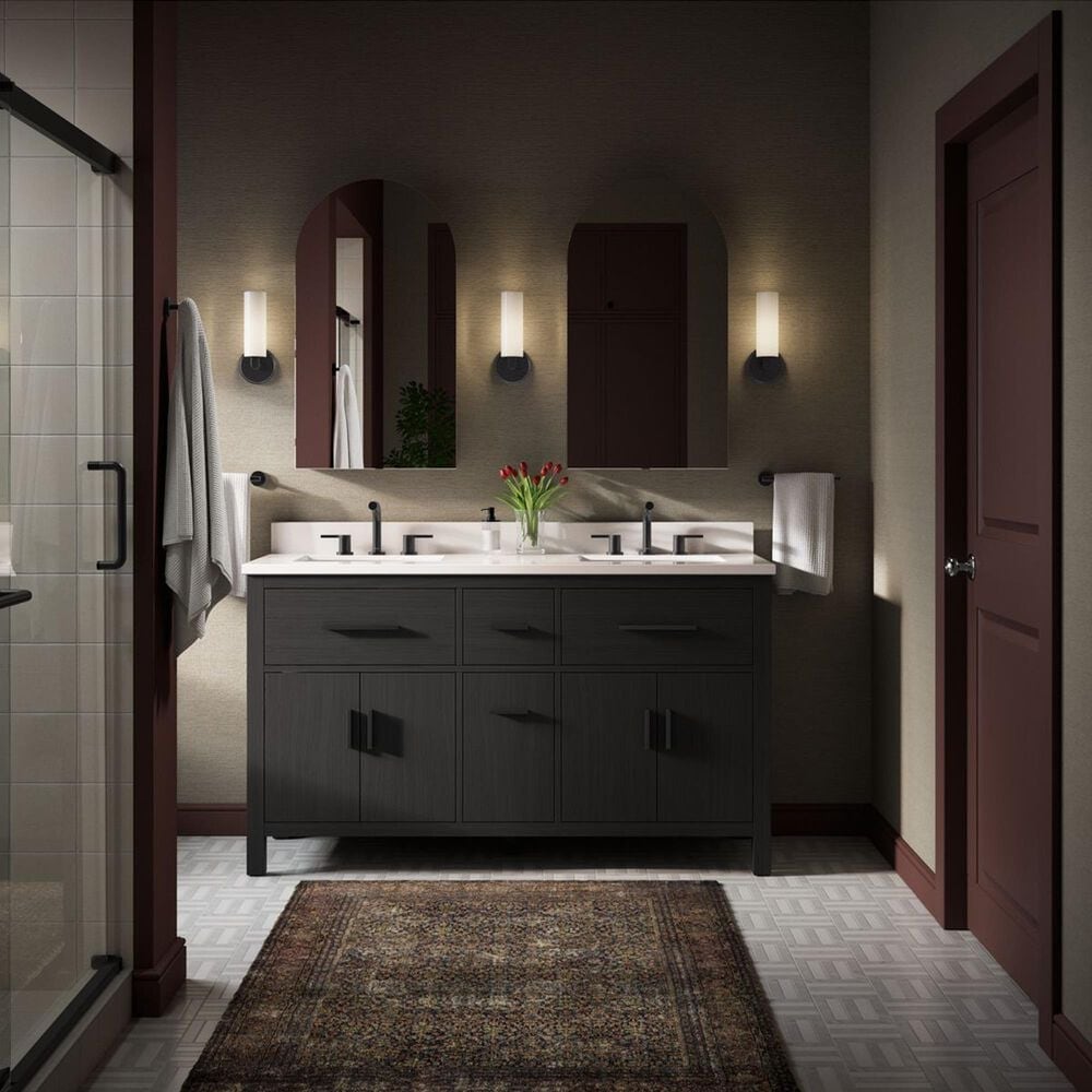 Kohler Elate Widespread Bathroom Sink Faucet in Matte Black, , large