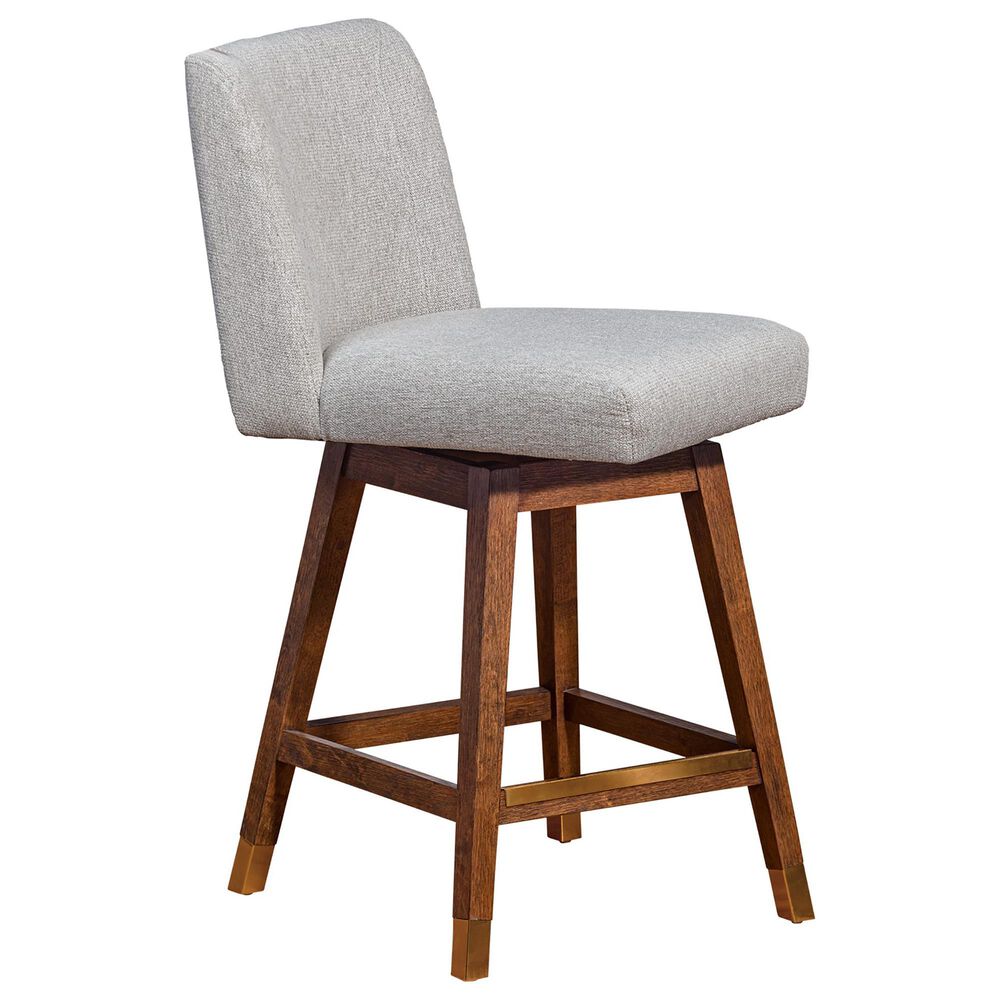 Blue River Basila Swivel Counter Stool in Taupe, , large