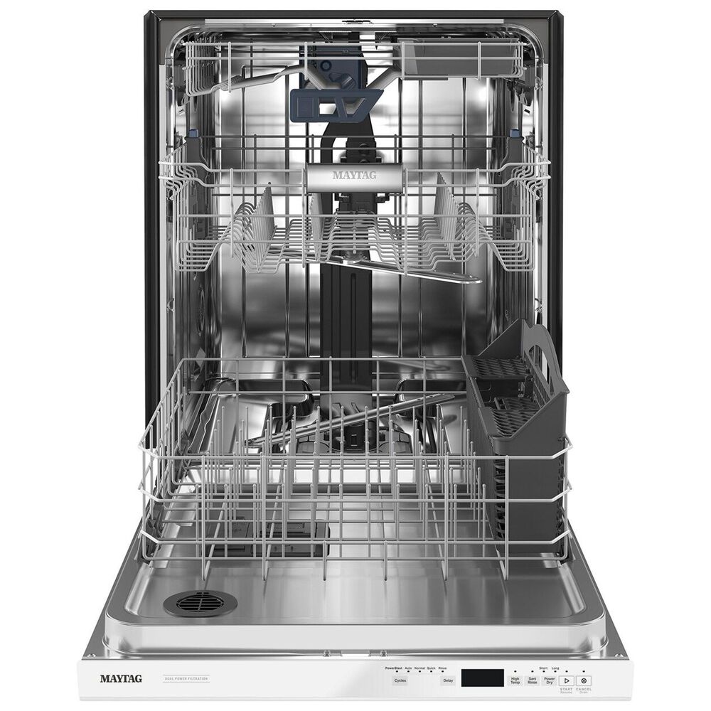 Maytag 24&quot; Built-In Top Controls Dishwasher in White, , large