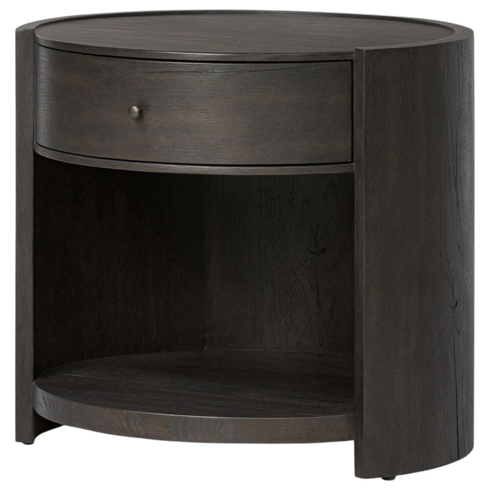 Four Hands Bode 1 Drawer Nightstand in Smoked Black, , large