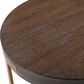 Uttermost Palisade Side Table in Coffee Oak and Antique Gold, , large