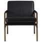 Ashley Puckman Leather Accent Chair in Black, , large