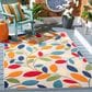 Safavieh Cabana CBN369A 5"3" x 7"7" Ivory and Green Indoor/Outdoor Area Performance Rug, , large