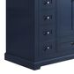 Lexora Home Dukes 48" Single Bathroom Vanity in Navy Blue with 2 cm White Cultured Marble Top and Rectangular Sink, , large