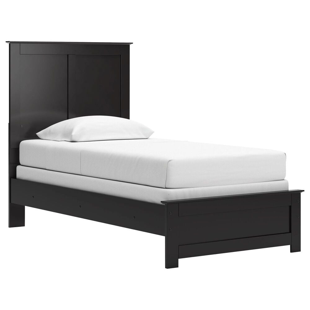 Ashley Maribel Twin Panel Bed in Black, , large
