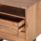 Home Trends & Design Aspen 2-Drawer Nightstand in Smoked Acacia and Antique Zinc, , large