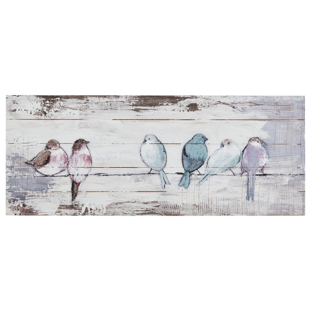 Hampton Park Wood Plank in White and Grey, , large