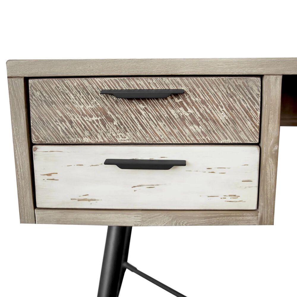 Blue River Bridges Desk in Natural and Gray, , large