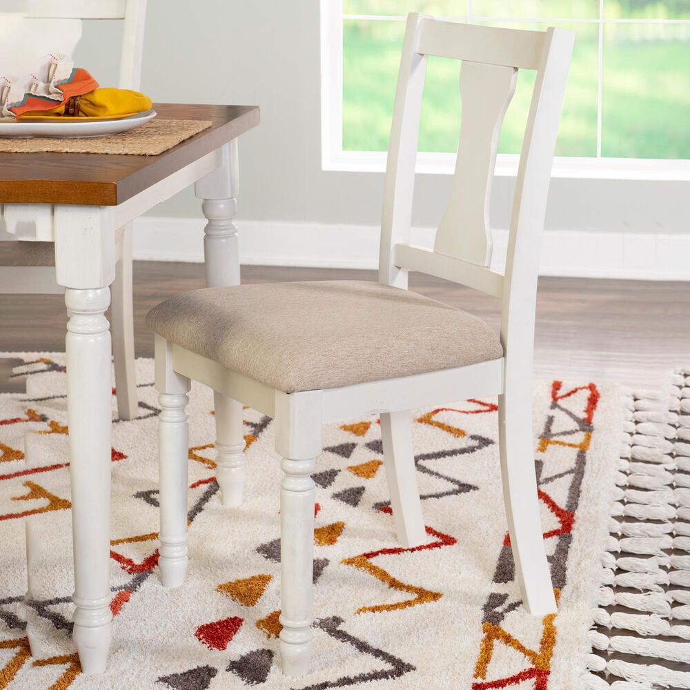Linon Home Decor Willow Side Chair in Vanilla White, , large