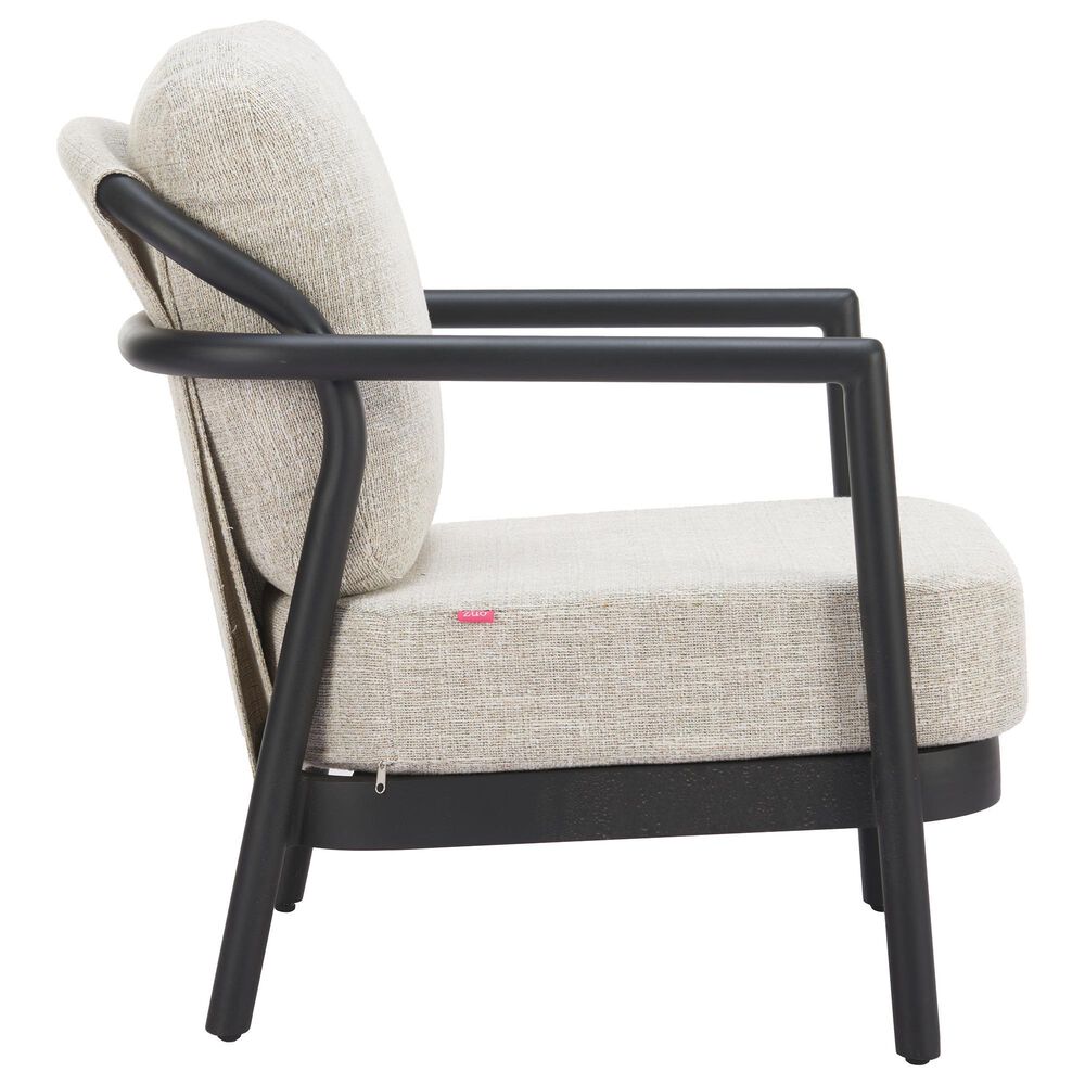 Zuo Modern Rein Patio Accent Chair in Beige, , large