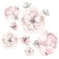 Lambs and Ivy Watercolor Floral 4-Piece Crib Bedding Set in Pink and Grey, , large
