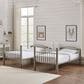 Linon Home Decor Heavy Twin Over Twin Bunk Bed in Pewter, , large